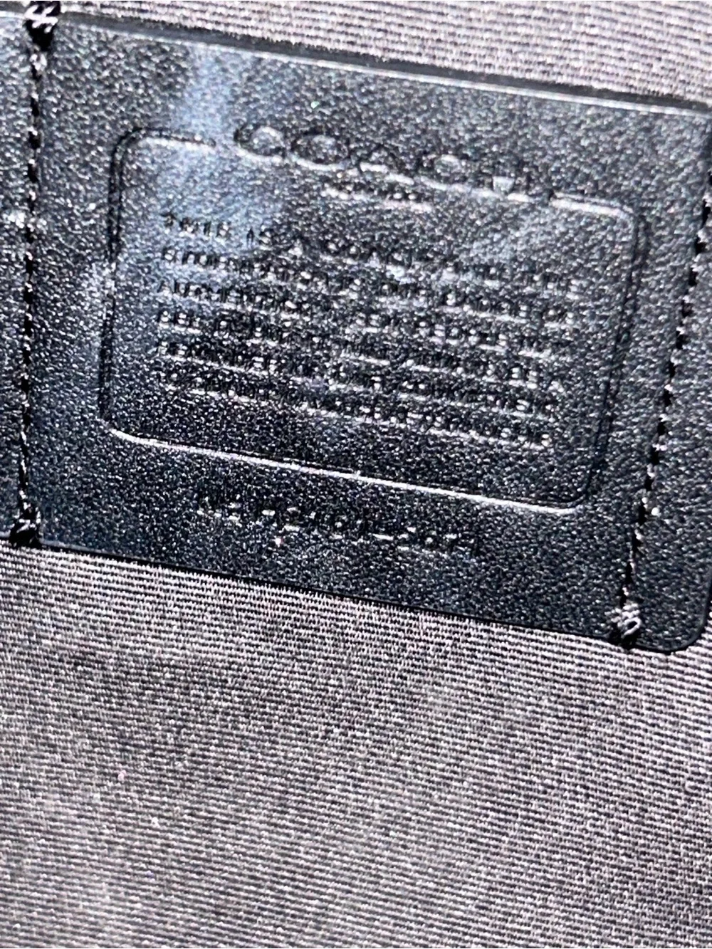 Coach one zip